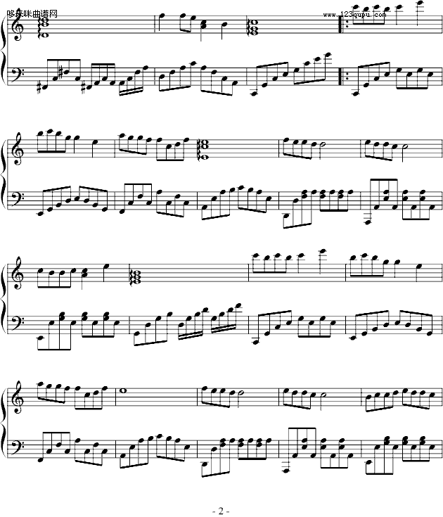 最初的温情-慢手zhang钢琴曲谱（图2）