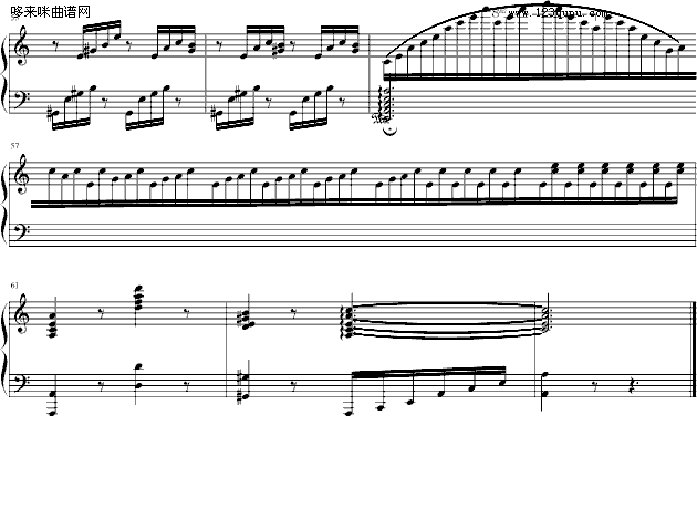 Etude.no.3-清代皇帝钢琴曲谱（图3）