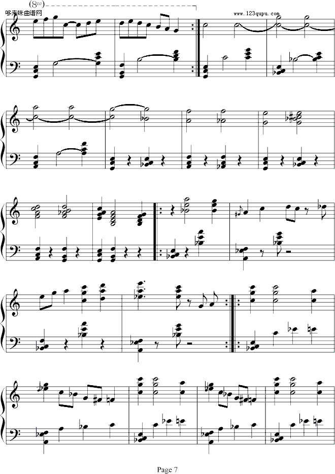 小星星变奏曲 - 西村艾丽-西村艾丽钢琴曲谱（图7）