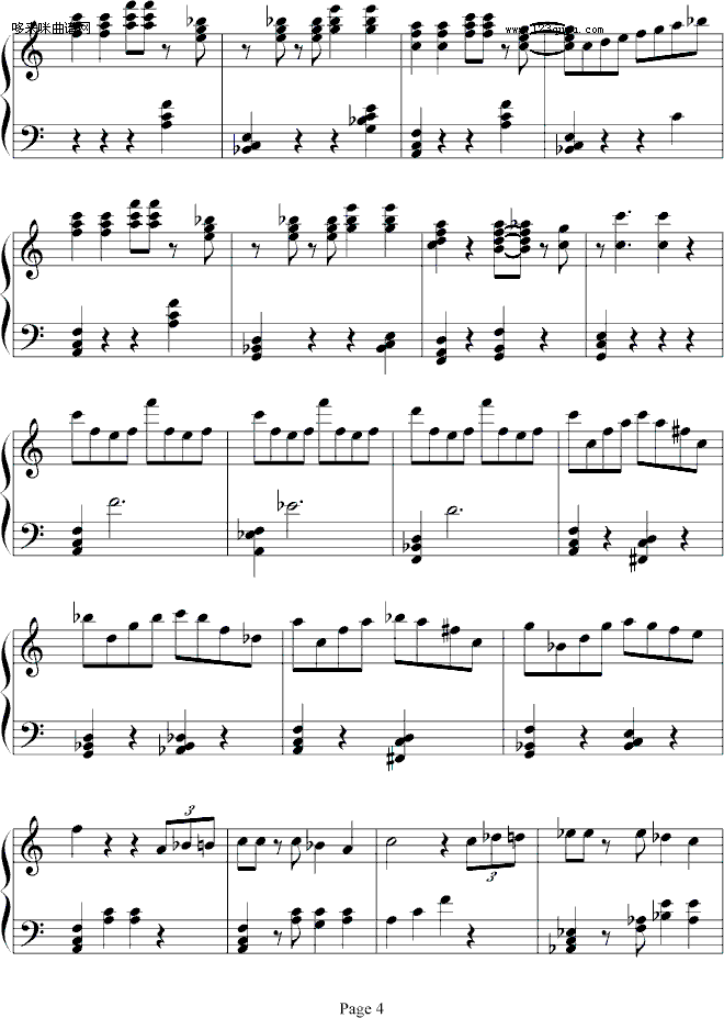 小星星变奏曲 - 西村艾丽-西村艾丽钢琴曲谱（图4）