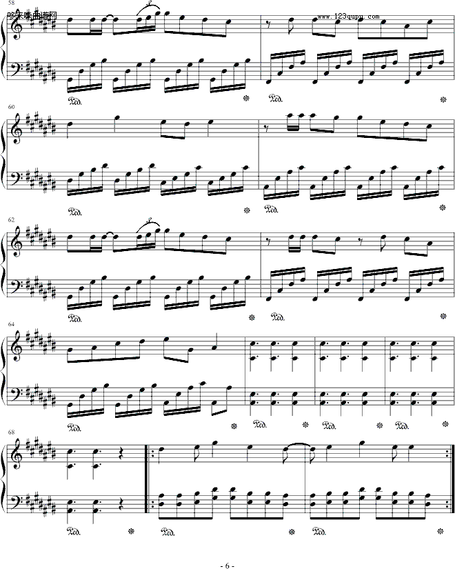 Light-W-inds钢琴曲谱（图6）