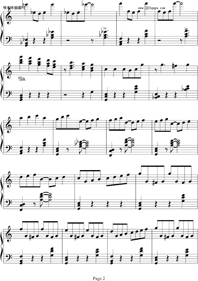 小星星变奏曲 - 西村艾丽-西村艾丽钢琴曲谱（图2）