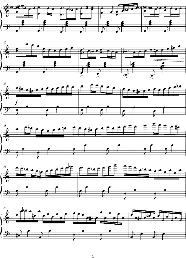 幻想曲第二章(夜森林)-乐侠钢琴曲谱（图2）