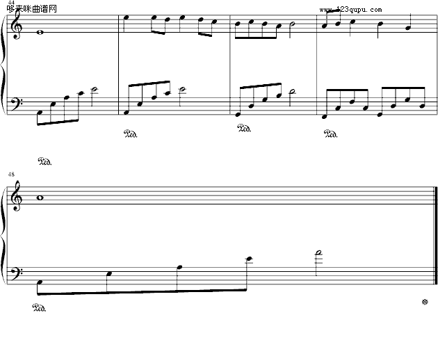 四季组曲之冬隐-卡其小可钢琴曲谱（图3）