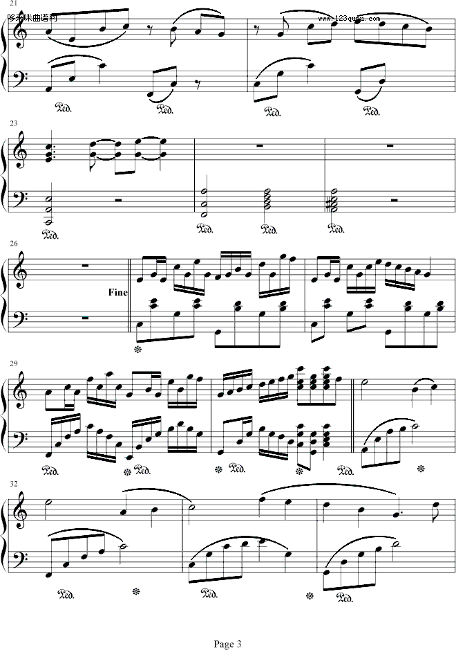Let me fly-原创钢琴手钢琴曲谱（图3）