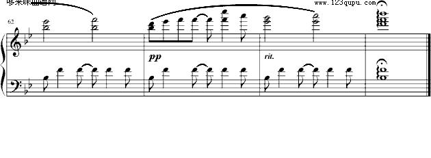 阿甘正传-影视钢琴曲谱（图5）