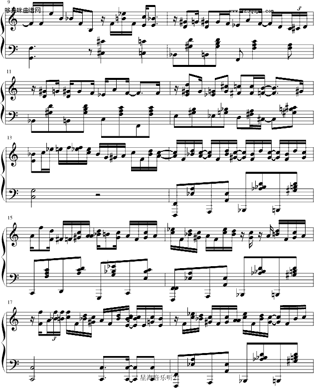 Madness solo-海上钢琴师钢琴曲谱（图2）