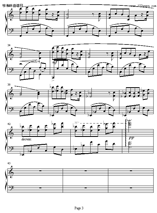 一月雪晨-须釜俊一钢琴曲谱（图3）