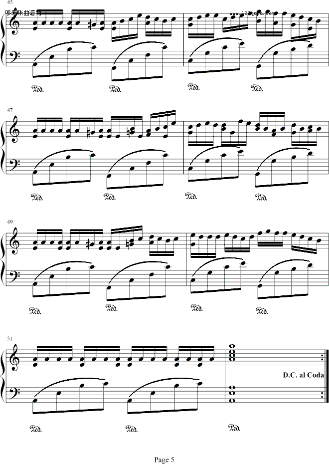 Let me fly-原创钢琴手钢琴曲谱（图5）