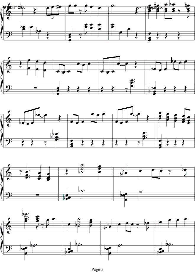 小星星变奏曲 - 西村艾丽-西村艾丽钢琴曲谱（图5）
