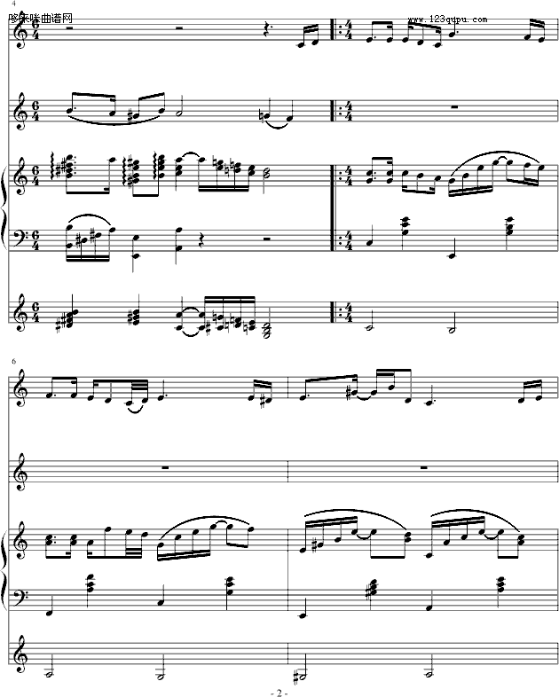 泪光-琴辉钢琴曲谱（图2）