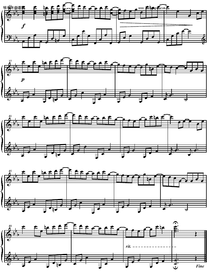 When the love falls - 当爱来临-Yiruma钢琴曲谱（图3）