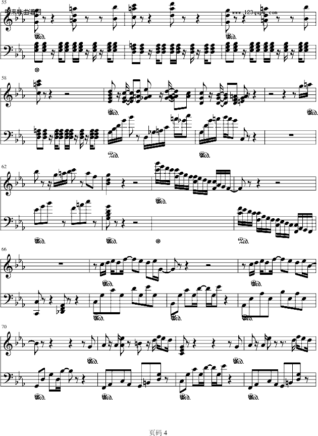Resphoina -piano stories -arion-久石让钢琴曲谱（图4）