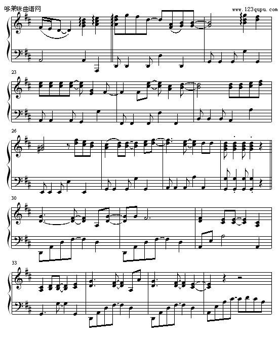 Shape Of My Heart-后街男孩钢琴曲谱（图2）