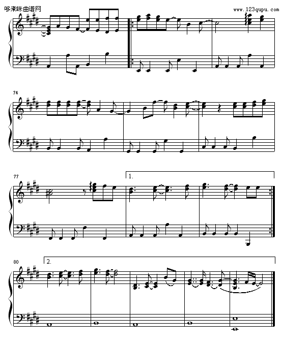 Shape Of My Heart-后街男孩钢琴曲谱（图5）