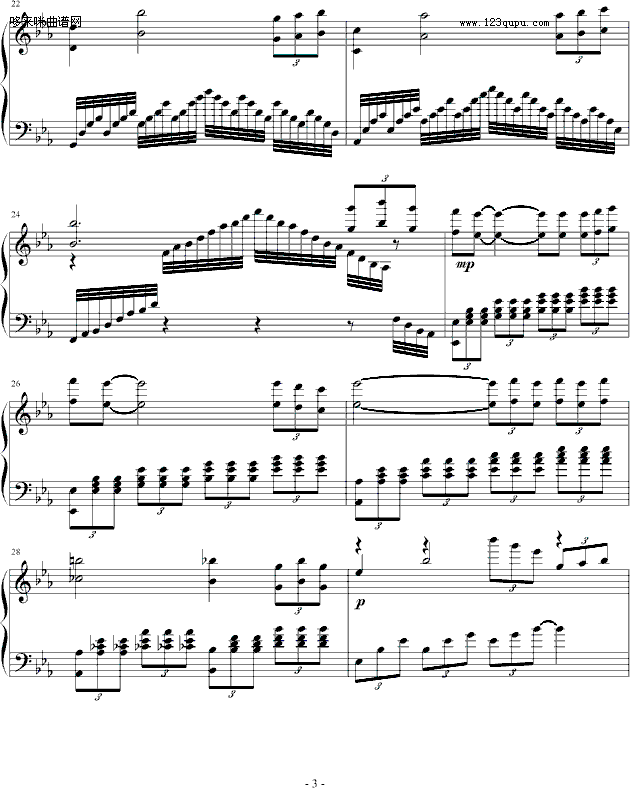 寂寞先生-Allan钢琴曲谱（图3）