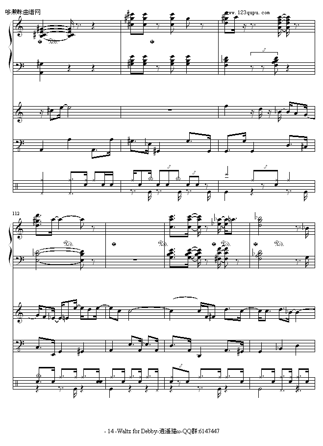 Waltz for Debby-Bill evans钢琴曲谱（图14）