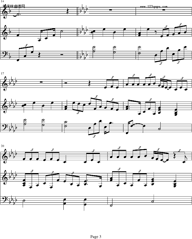 TADDY BEAR-滨崎步钢琴曲谱（图3）