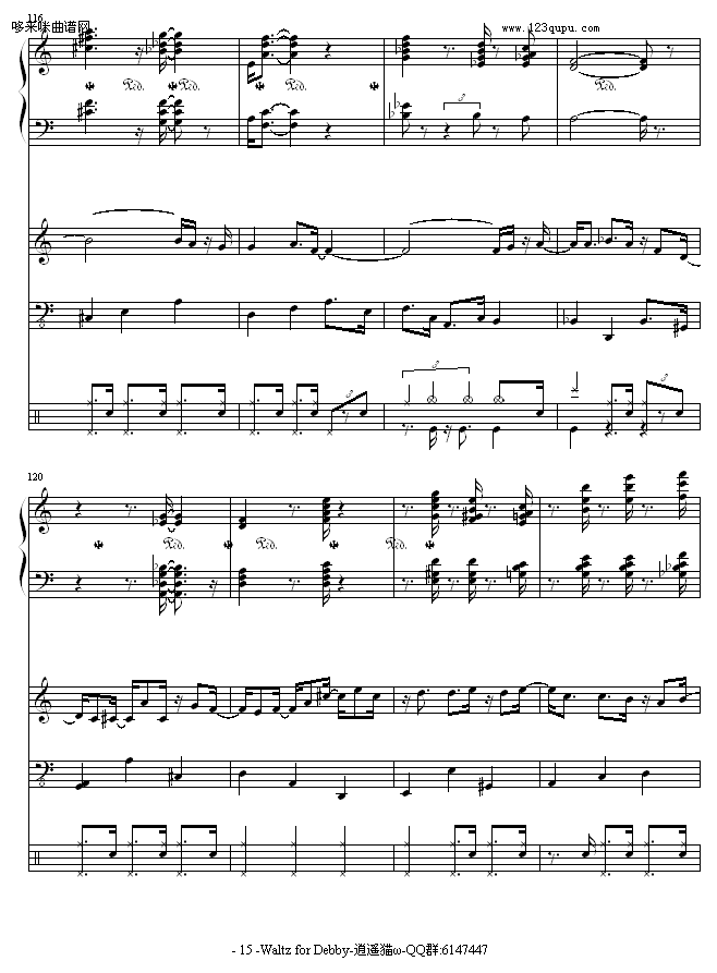 Waltz for Debby-Bill evans钢琴曲谱（图15）