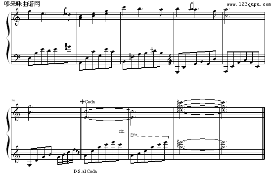 Moon River-其他侠名钢琴曲谱（图3）