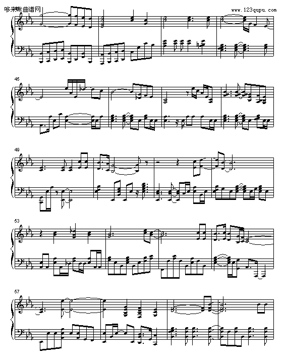 怒涛之桥-保罗西蒙钢琴曲谱（图3）