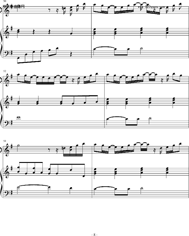 JEWEL-其他侠名钢琴曲谱（图8）