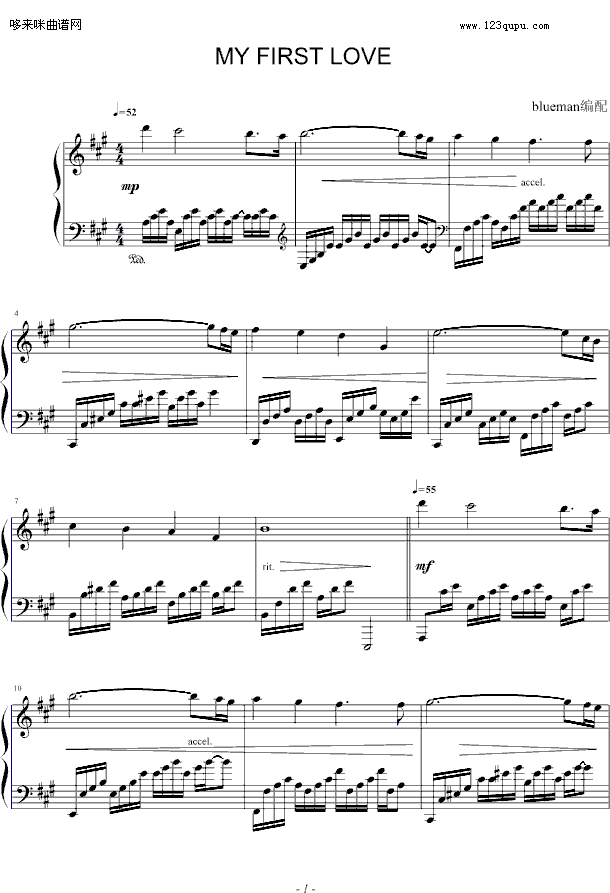 My First Love-Ernesto Cortazar钢琴曲谱（图1）