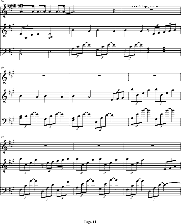 TADDY BEAR-滨崎步钢琴曲谱（图11）