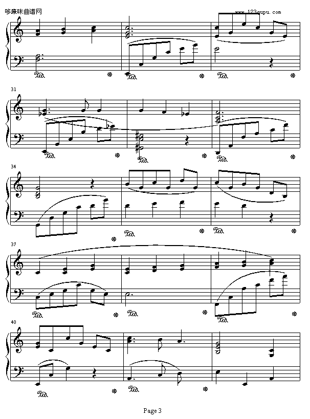 夜之歌-根岸贵幸钢琴曲谱（图3）