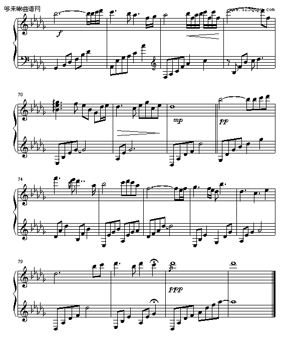 Beautiful Lady-DayDream-欧美日韩钢琴曲谱（图5）