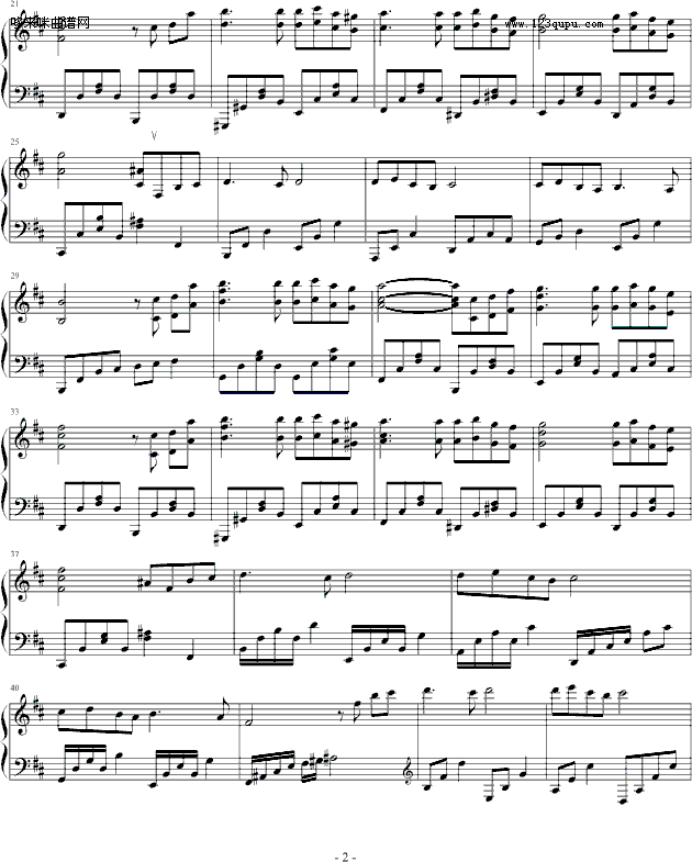 神秘园之歌-神秘园乐队钢琴曲谱（图2）