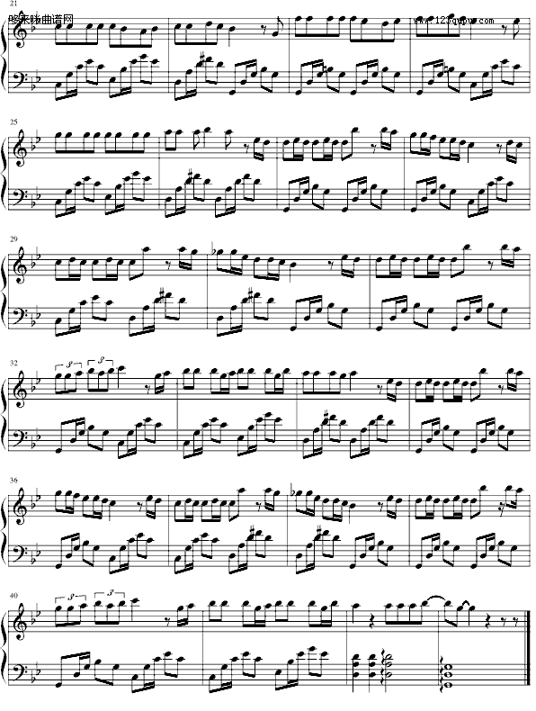 不想长大-S.H.E钢琴曲谱（图2）