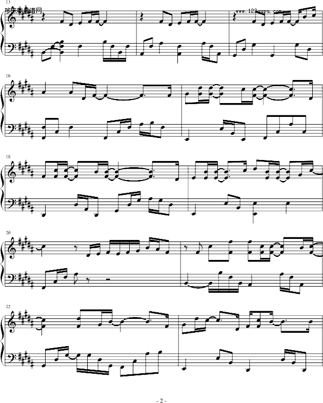 专属天使-丸子me2-Tank钢琴曲谱（图2）