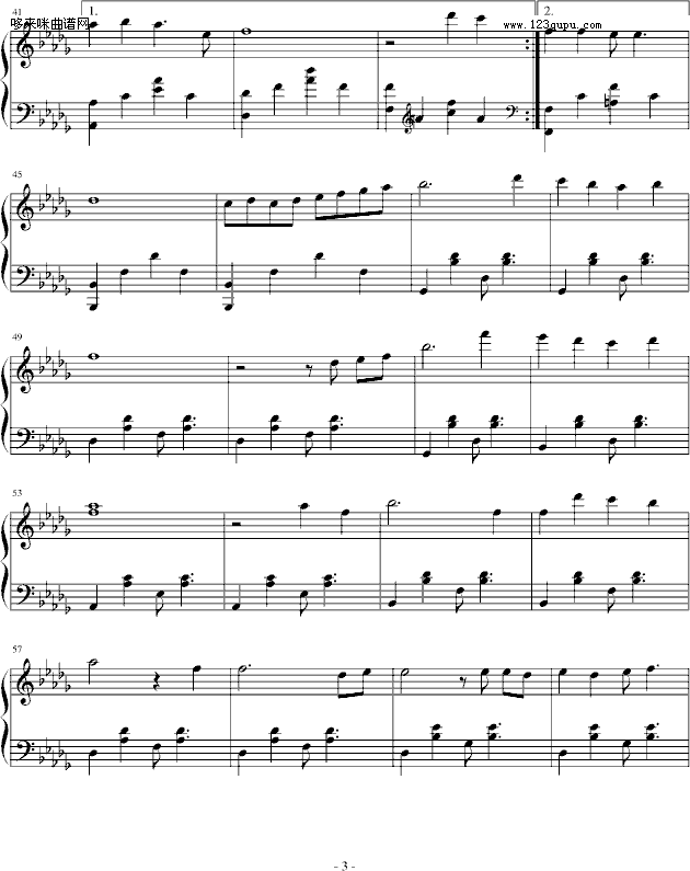我们都是好孩子-王筝钢琴曲谱（图3）