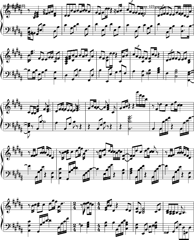 花无雪-泳儿钢琴曲谱（图2）