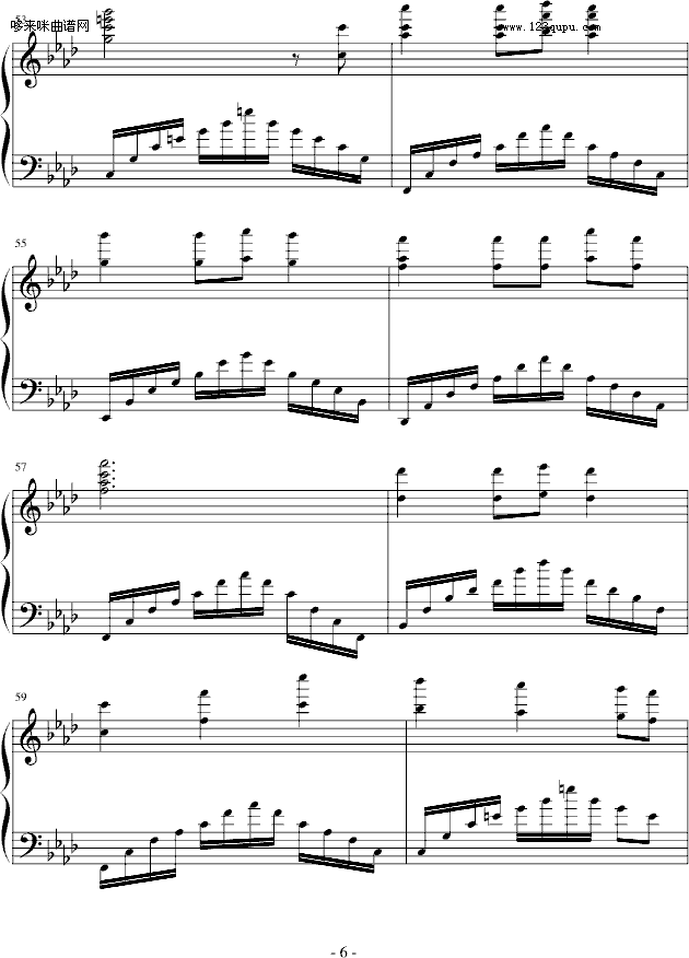 飘摇-幸福版-周迅钢琴曲谱（图6）
