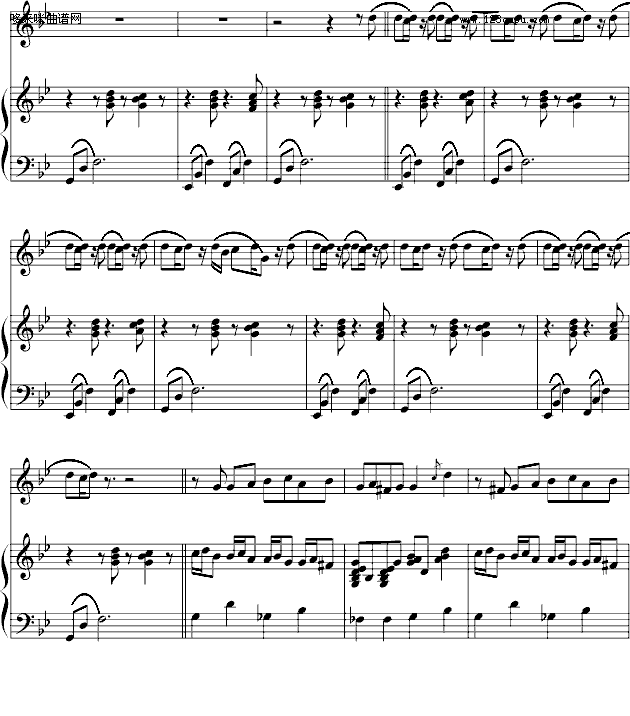 反方向的钟-（伴奏）-周杰伦钢琴曲谱（图2）