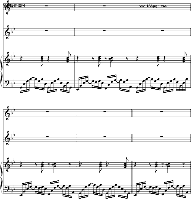 反方向的钟-（伴奏）-周杰伦钢琴曲谱（图5）