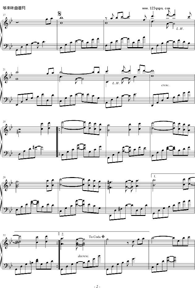 从开始到现在-blueman版-张信哲钢琴曲谱（图2）