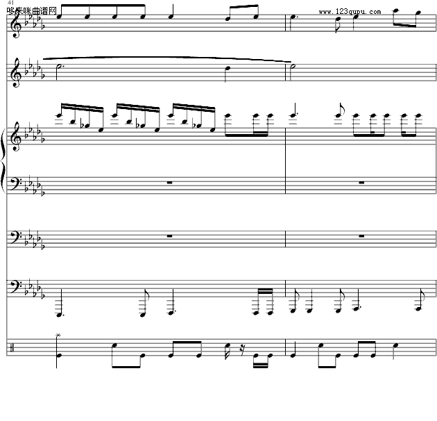 梯田-总谱-周杰伦钢琴曲谱（图13）