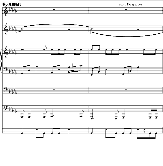 梯田-总谱-周杰伦钢琴曲谱（图9）