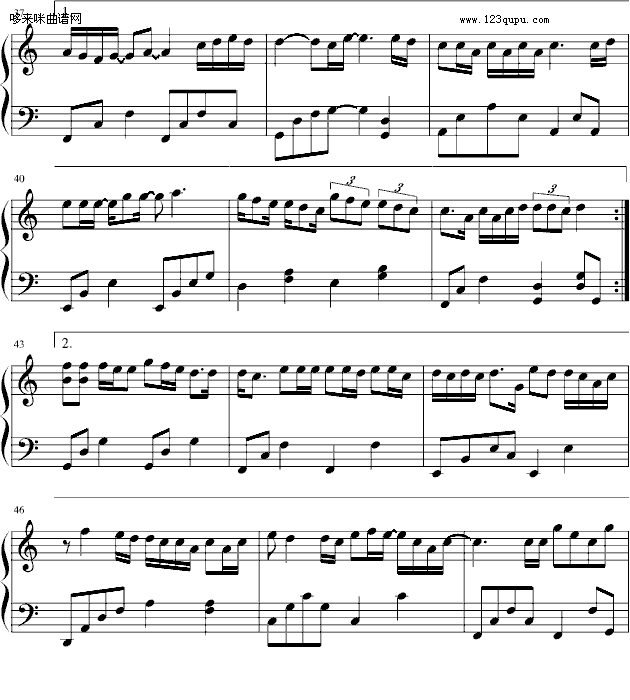 小丑鱼-罗志祥钢琴曲谱（图4）