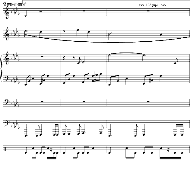 梯田-总谱-周杰伦钢琴曲谱（图6）