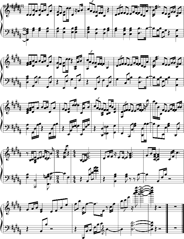 花无雪-泳儿钢琴曲谱（图4）