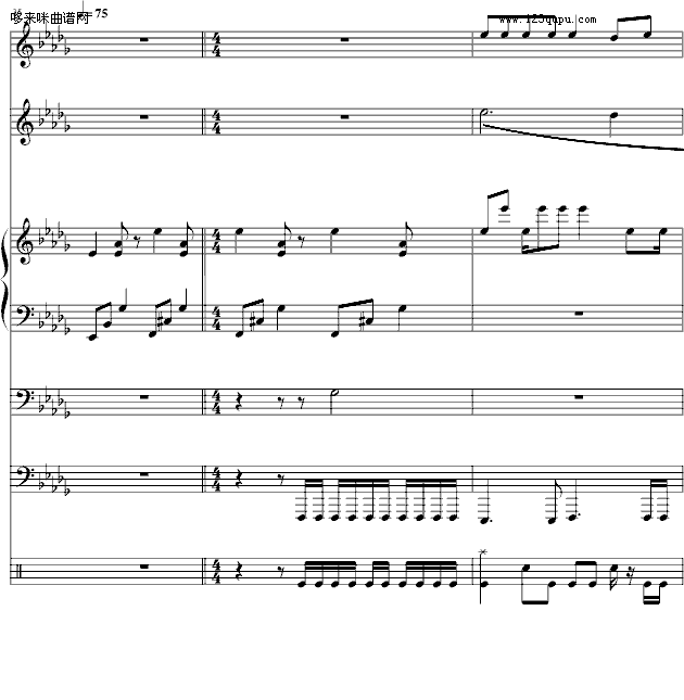 梯田-总谱-周杰伦钢琴曲谱（图11）