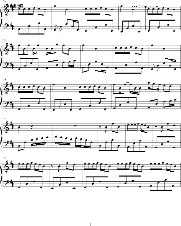 MI-郑秀文钢琴曲谱（图2）
