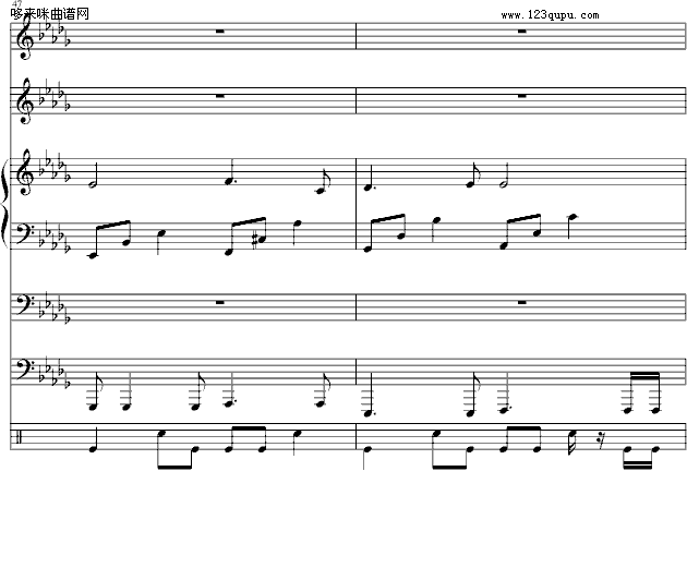 梯田-总谱-周杰伦钢琴曲谱（图16）