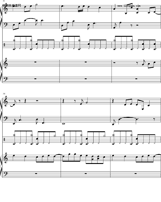 大头贴-周杰伦钢琴曲谱（图6）