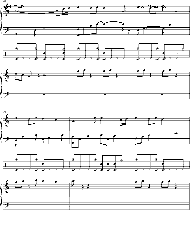 大头贴-周杰伦钢琴曲谱（图9）