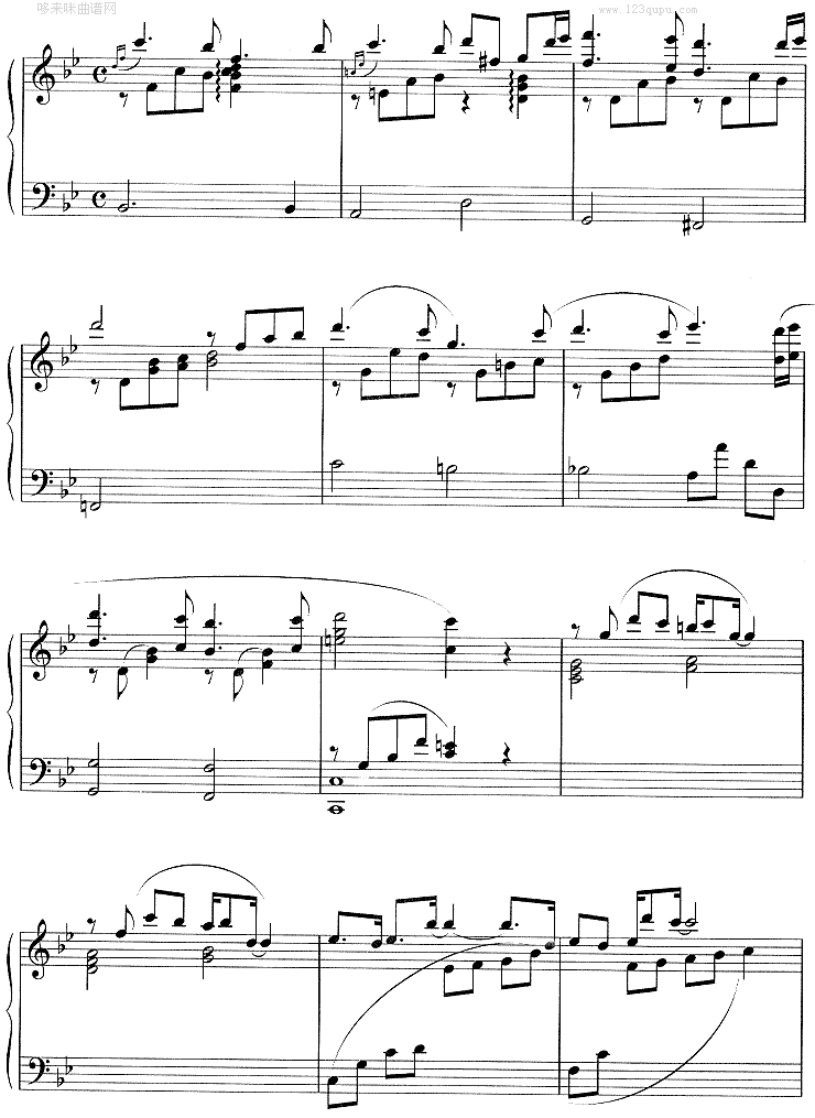 第一次《冬日恋歌》钢琴曲谱（图2）